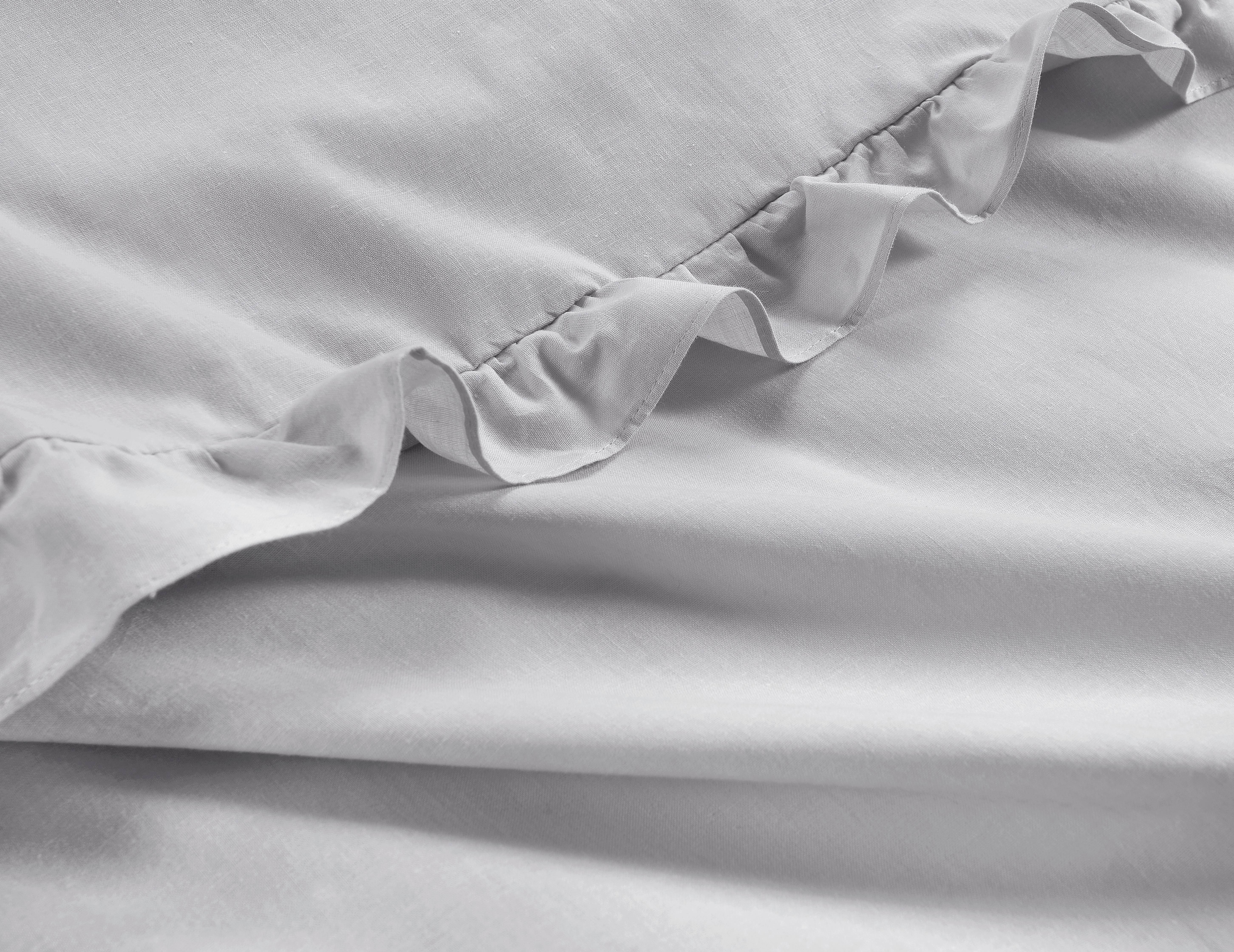 Bettwäsche Nicoletta - Hellgrau, ROMANTIK / LANDHAUS, Textil - James Wood