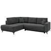 Ecksofa Texas Recr-links Anthrazit S: 203x259 Cm - Anthrazit/Schwarz, KONVENTIONELL, Holz (203/259cm)