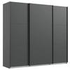 Schwebetürenschrank Andorra Eiche/graphitfarben B: 250 Cm - Graphitfarben, MODERN, Holzwerkstoff (250/216/65cm) - MID.YOU
