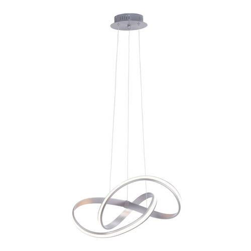 LED-Hängeleuchte Melinda H: 120 cm 1-Flammig dimmbar - Grau, Design, Kunststoff/Metall (57/57/120cm) - Paul Neuhaus