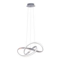 LED-Hängeleuchte Melinda H: 120 cm 1-Flammig dimmbar - Grau, Design, Kunststoff/Metall (57/57/120cm) - Paul Neuhaus