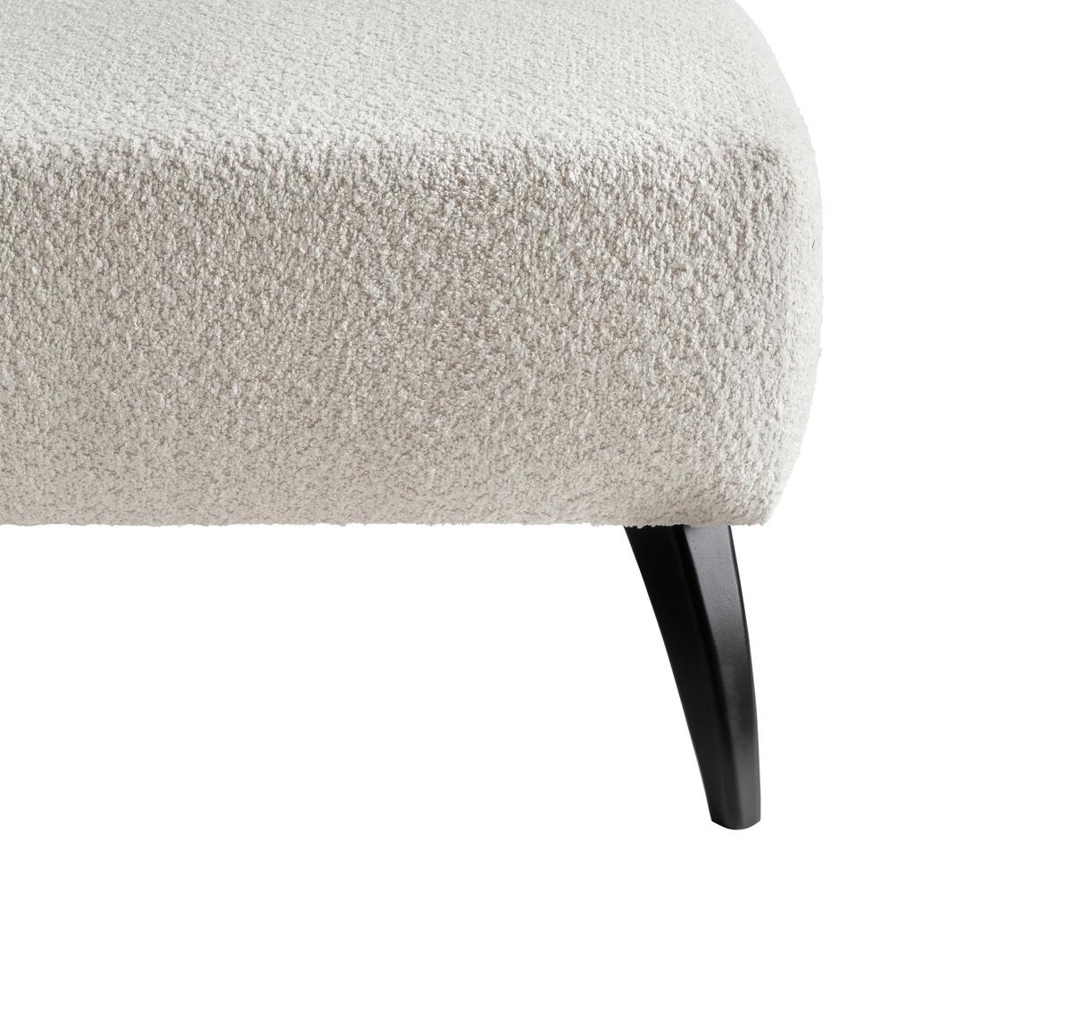 Hocker Colori Weiß B: 66 cm - Schwarz/Weiß, MODERN, Holz/Textil (66/44/66cm) - MID.YOU