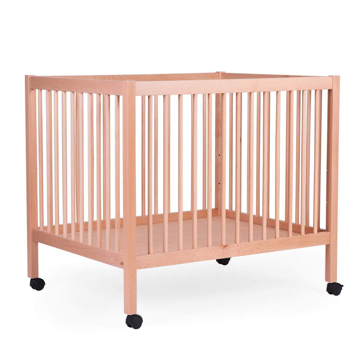 Laufgitter Höhenverstellbar Naturfarben, L: 98 Cm - Naturfarben, KONVENTIONELL, Holz/Kunststoff (98/78/82cm) - Childhome