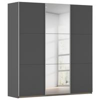 SCHWEBETÜRENSCHRANK Berny, Grau B: 196 cm - Grau, Trend, Holzwerkstoff (196/210/59cm) - Rauch Möbel