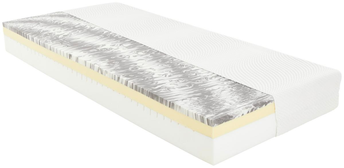 Viscomatratze Thermo Fit 80x200 Cm H2 H: 20 Cm - Weiß, Textil (80/200cm) - Ele
