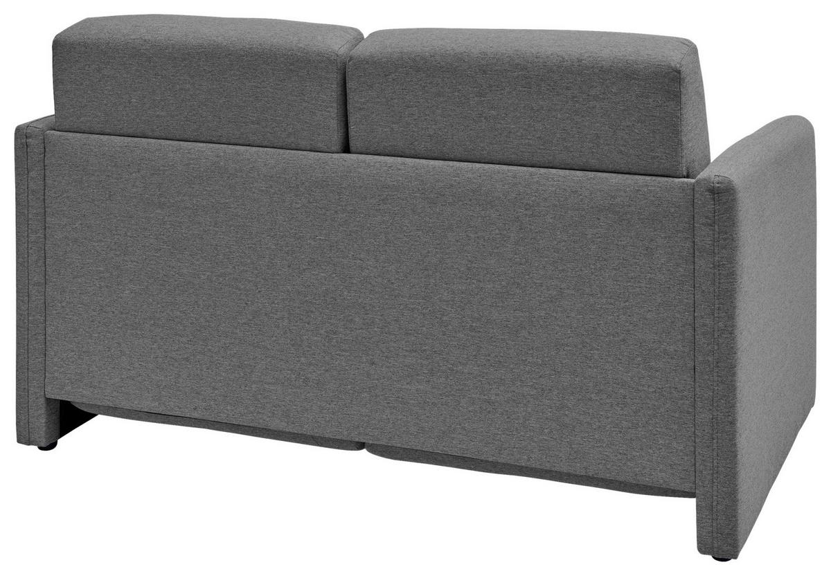 2-sitzer-sofa Mit Schlaffunktion Regi Grau - Schwarz/Grau, KONVENTIONELL, Textil (147/89/87cm) - Livetastic