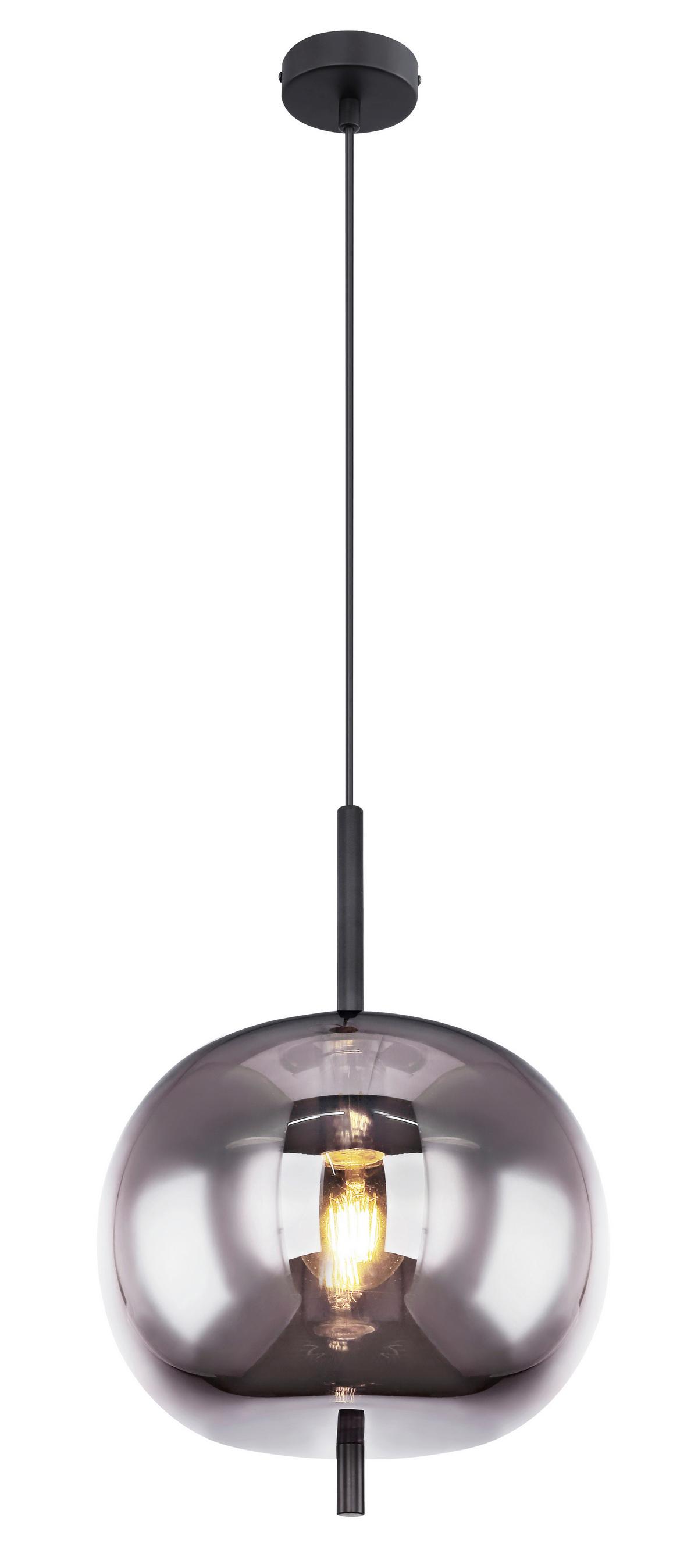 Závěsné svítidlo Jeanette - černá, Moderní, kov/sklo (30/120cm) - Premium Living