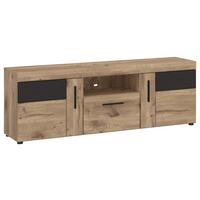 TV-Element Grano Eichefarben B: 157  cm - Eichefarben/Dunkelgrau, Trend, Holzwerkstoff (157/55,8/42,9cm)