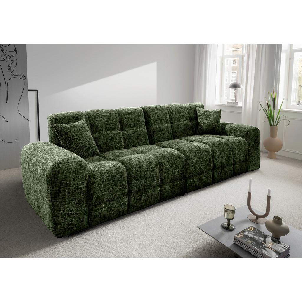VIERSITZER-SOFA Bosco, Dunkelgrün B: 300 cm