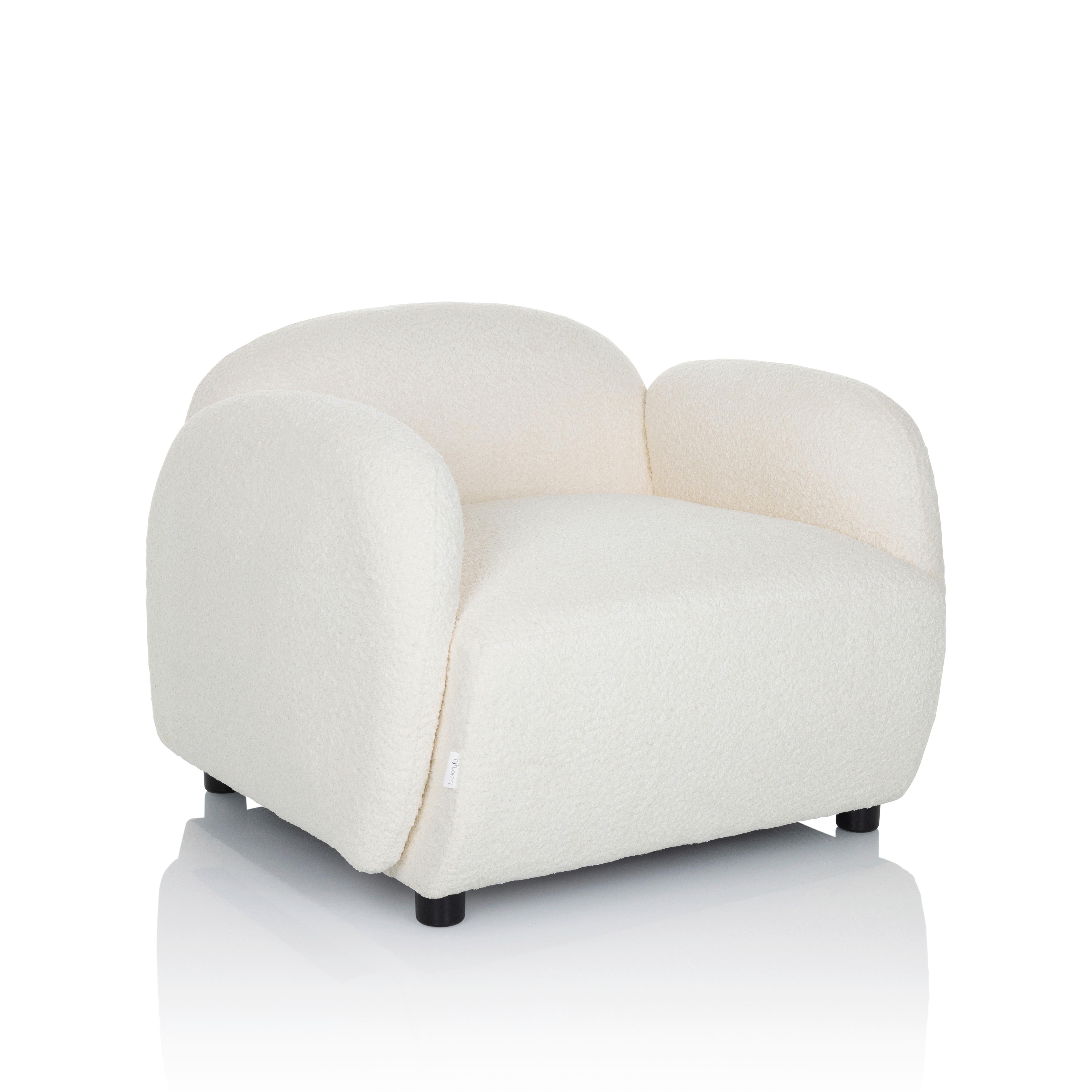 Loungesessel Verduna Weiß B: 87 Cm - Schwarz/Weiß, MODERN, Kunststoff/Textil (87/65/76cm) - MID.YOU