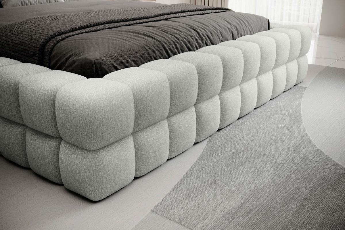 Polsterbett Dizzle Creme Lf: 180x200 Cm - Creme/Schwarz, MODERN, Holz/Textil (180/200cm) - MID.YOU