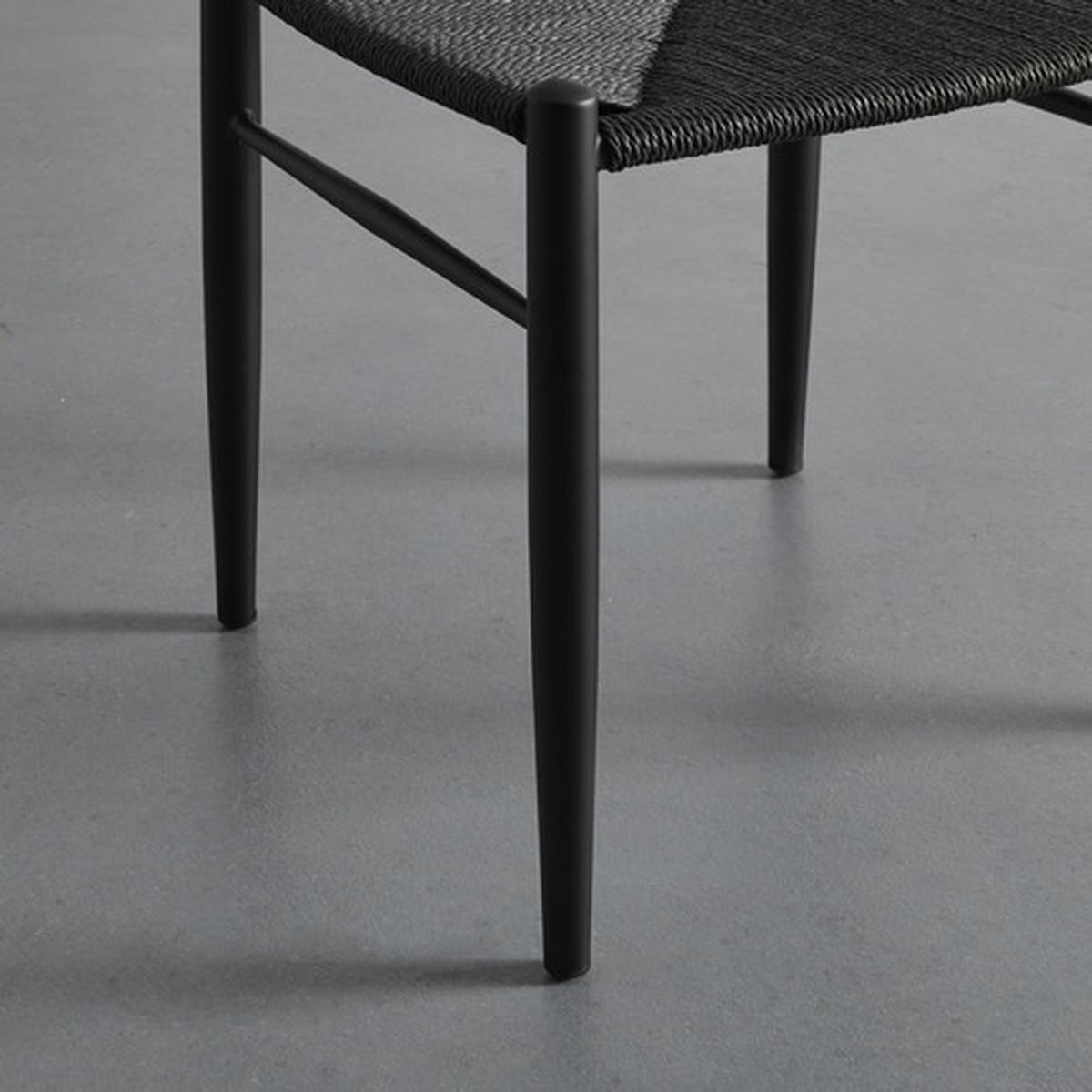 Kovová jedálenská stolička MONIKA čierna - čierna, Modern, kov (55/77,5/51cm) - Bessagi Home