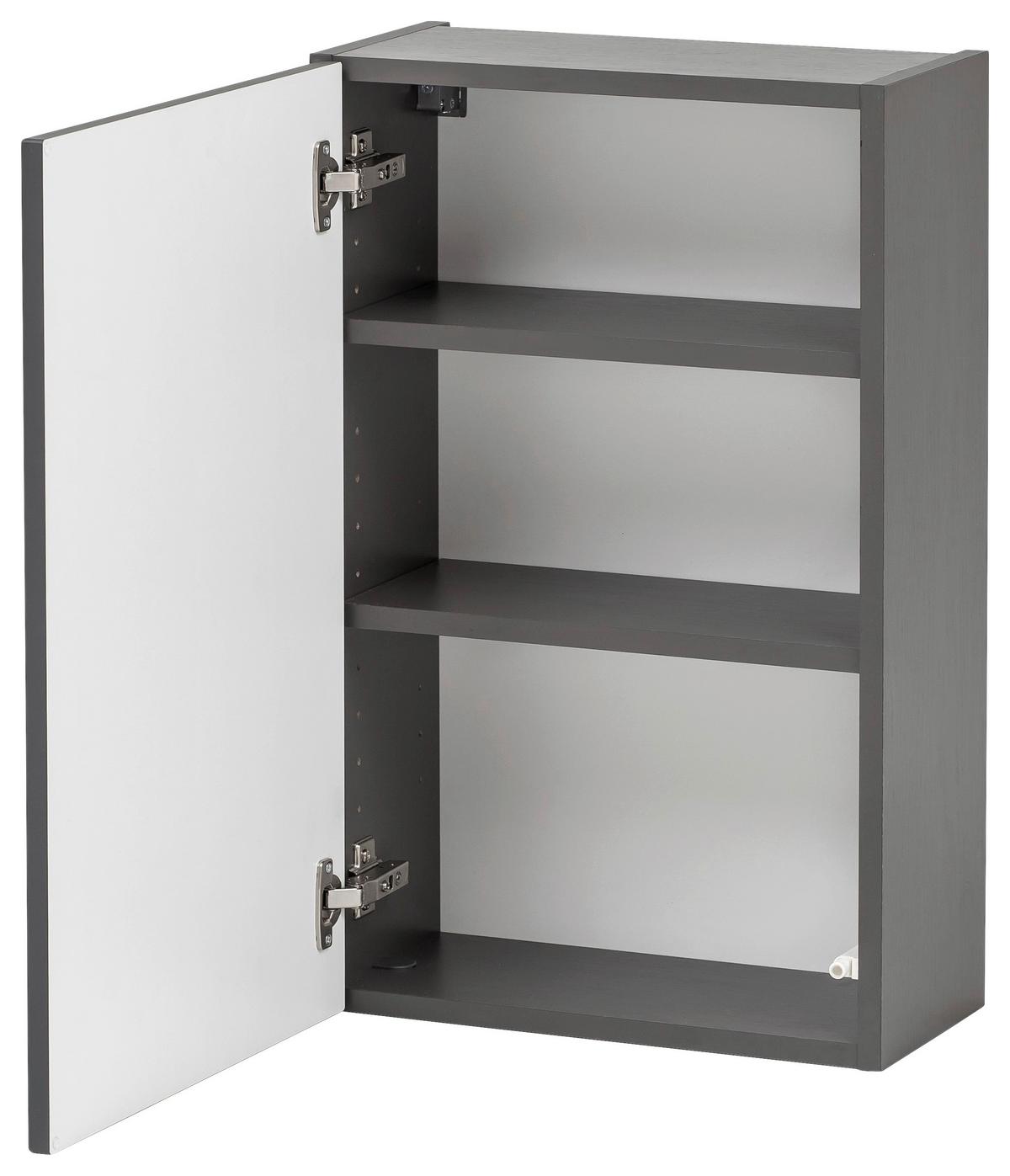 Hängeschrank Kopenhagen B: 40 Cm Grau - Graphitfarben/Grau, KONVENTIONELL, Holzwerkstoff (40/64/20cm) - Held