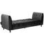 Schlafsofa mit Bettfunktion Jonna Samt - Dunkelgrau/Schwarz, KONVENTIONELL, Holz/Textil (235/85/87cm) - Carryhome Schlafsofa mit Bettfunktion Jonna Samt - Dunkelgrau/Schwarz, KONVENTIONELL, Holz/Textil (235/85/87cm) - Carryhome