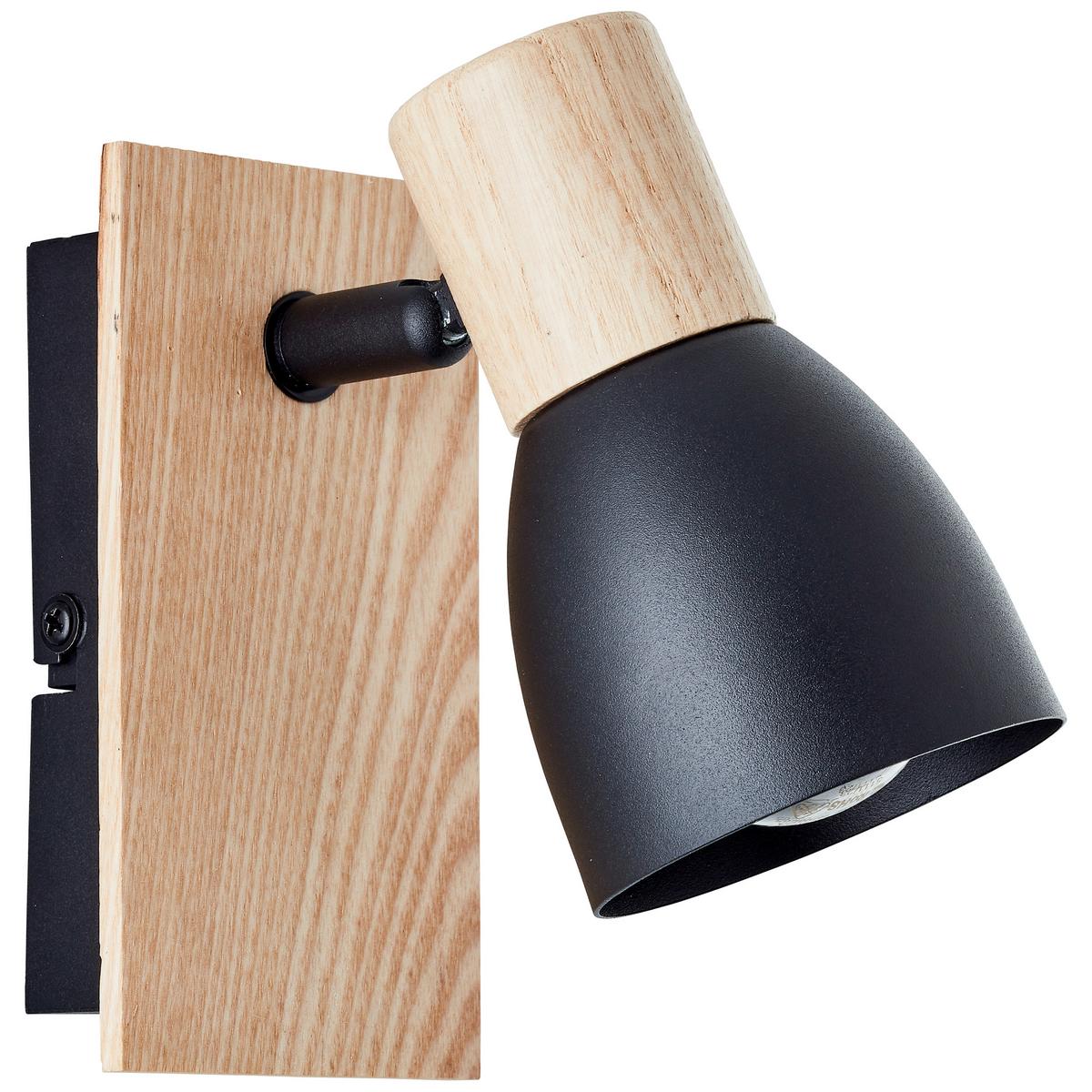 Strahler 99710/76 Daintree - Schwarz/Naturfarben, Basics, Holz/Metall (14/7cm) - Brilliant