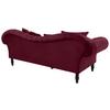 3-sitzer-sofa Cupido - Rot/Schwarz, Design, Textil (242/91/104cm) - MID.YOU