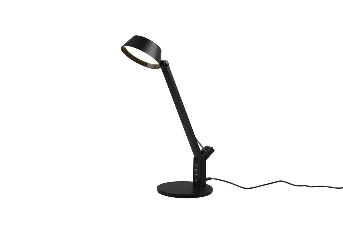 Led-schreibtischlampe Dimmbar Schwarz Flexarm, Farbwechsler - Schwarz, Basics, Kunststoff (40,4/17,1/30,5cm) - Trio Leuchten