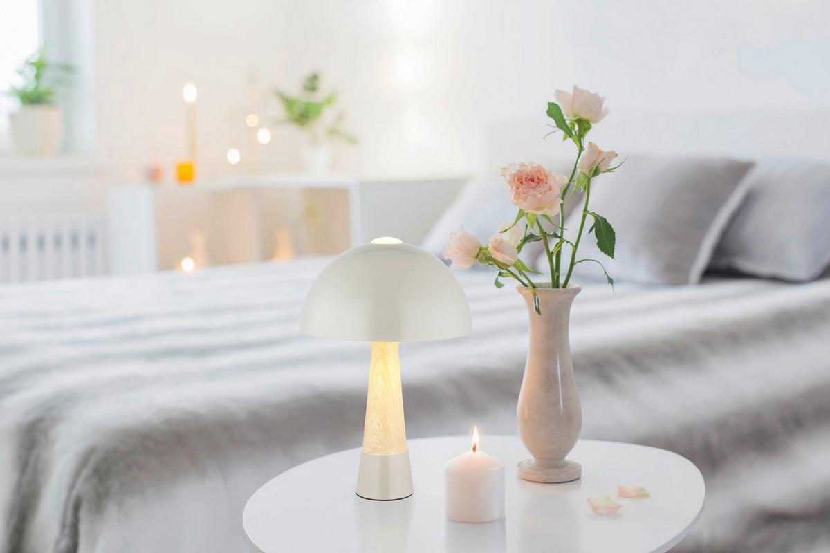 Tischleuchte Exkl. 1xe27, 40w - Schwarz/Grau, Design, Kunststoff/Metall (25/36.5cm) - Globo