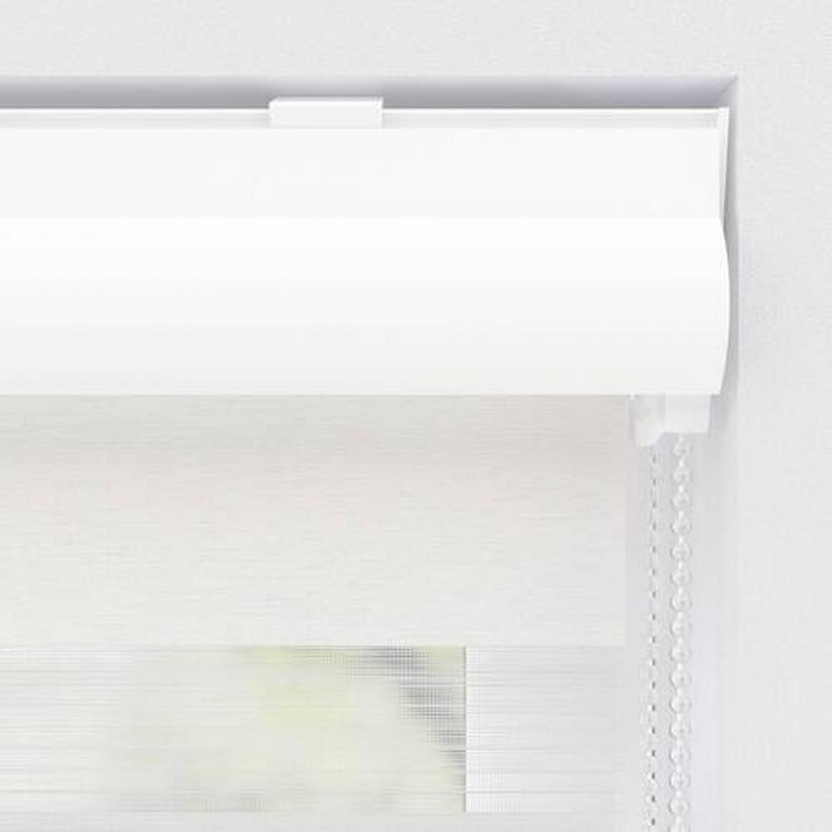 Doppelrollo Doppel-Rollo K. 28mm Tl - Weiß, KONVENTIONELL, Textil (120/240cm)