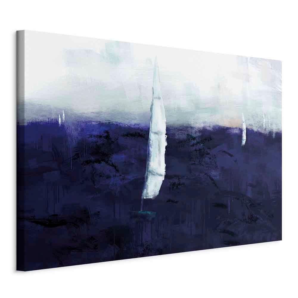 Leinwandbild Maritime Memory Blau Grauweiß B: 120 cm - Blau/Grauweiß, Basics, Holz/Textil (120/80/1.2cm) - artgeist