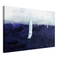 Leinwandbild Maritime Memory Blau Grauweiß B: 60 cm - Blau/Grauweiß, Basics, Holz/Textil (60/90/1.2cm) - artgeist