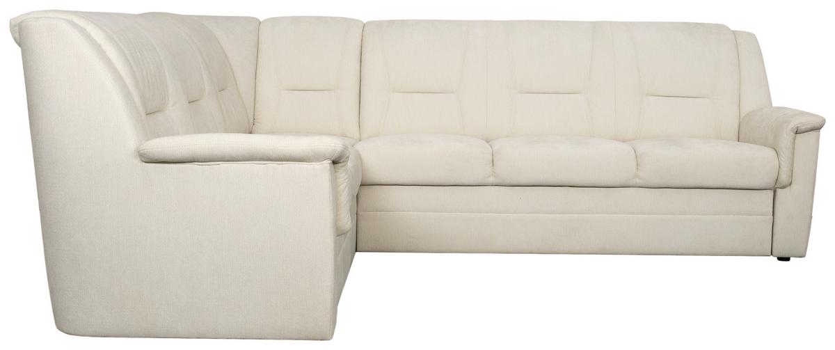 ECKSCHLAFSOFA Rafael, Creme S: 279x224cm - Beige/Creme, Trend, Textil (279/224cm)