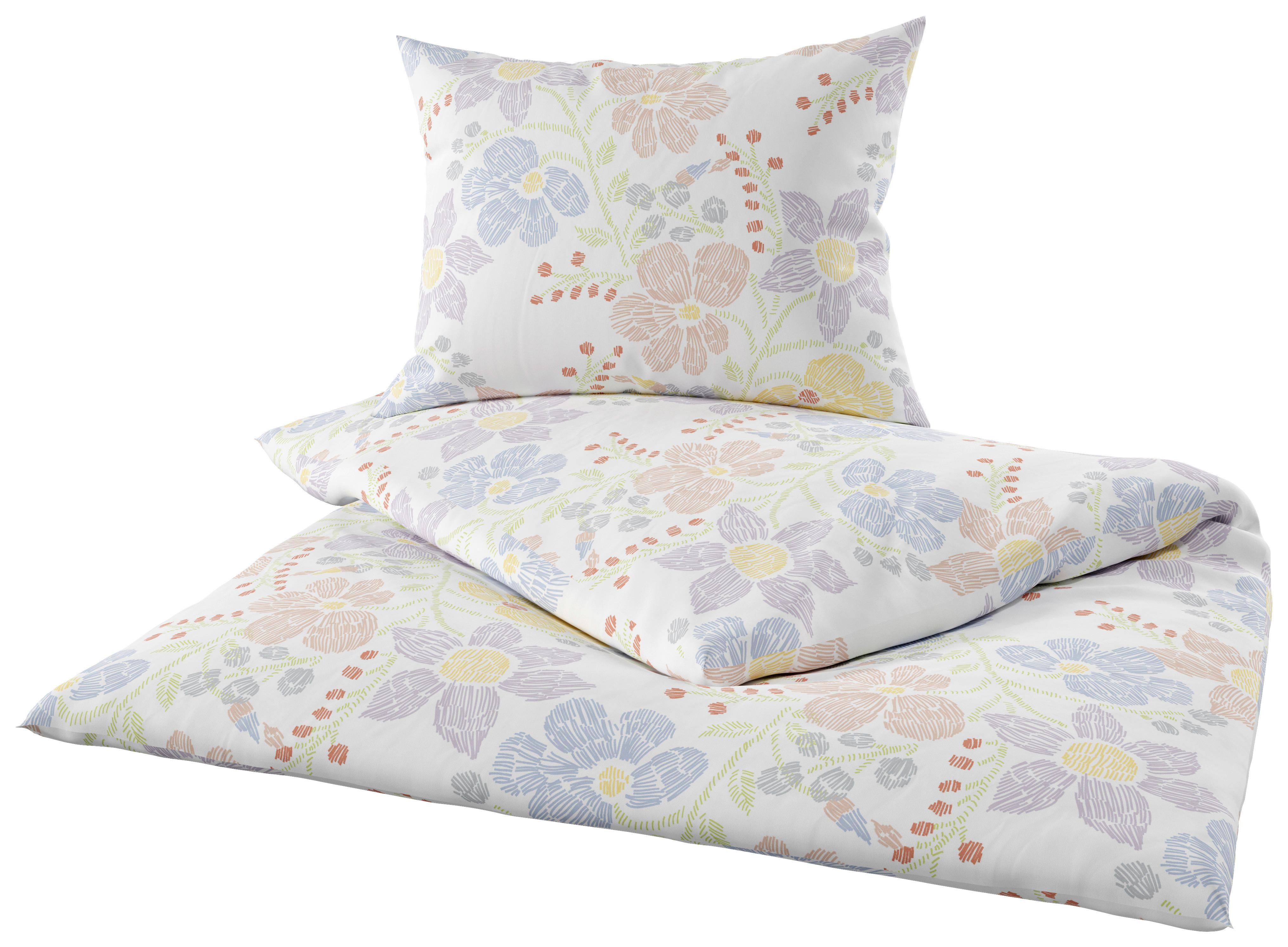 Ágyneműhuzat-garnitúra Clarissa - sárga/pasztellkék, Modern, textil - Luca Bessoni