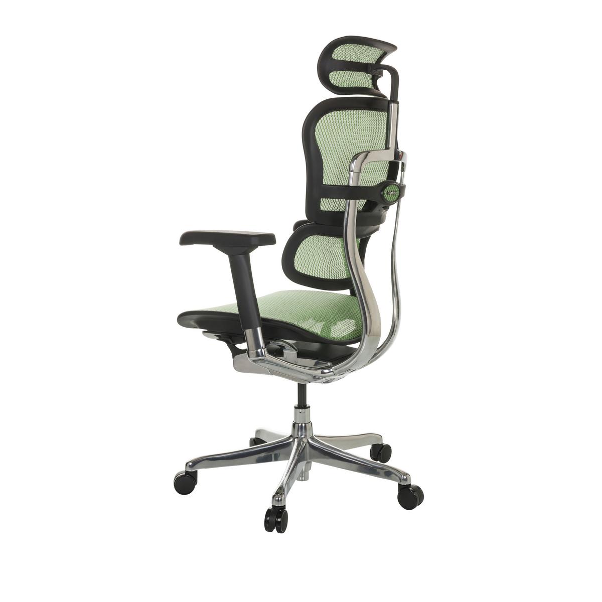 Drehstuhl Ergohuman I - Silberfarben/Schwarz, Basics, Kunststoff/Textil (69/119-144/65cm) - MID.YOU