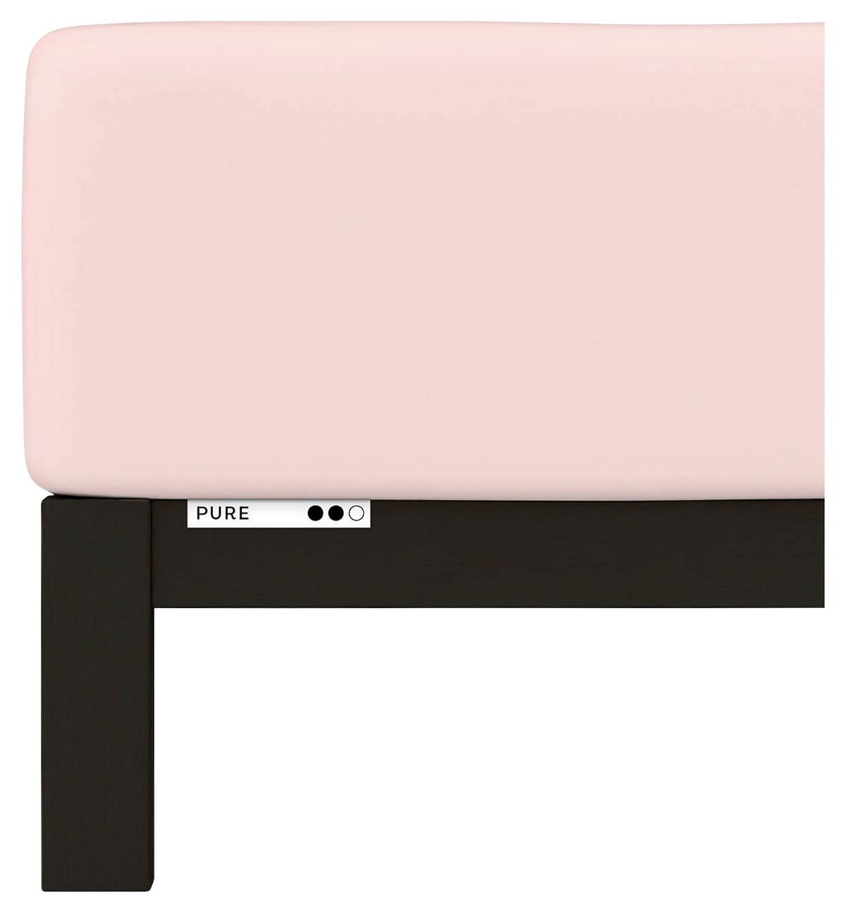 Boxspring-spannleintuch Pure Boxspring - Hellrosa, Basics, Textil (90-100/190-220cm) - Schlafgut