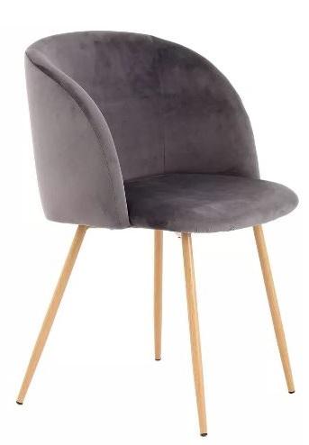 Sada stoličiek 2 kusy - sivá, Design, kov/plast (54/84/56cm)
