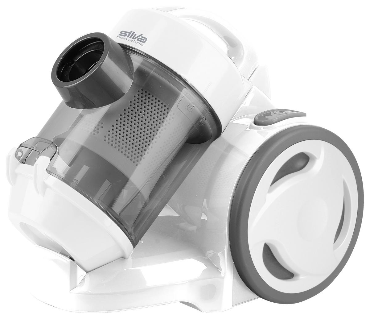 Staubsauger Ohne Beutel + Fugendüse 800 W - Weiß/Grau, Basics, Kunststoff/Metall (43,5/118/23cm) - Silva Homeline