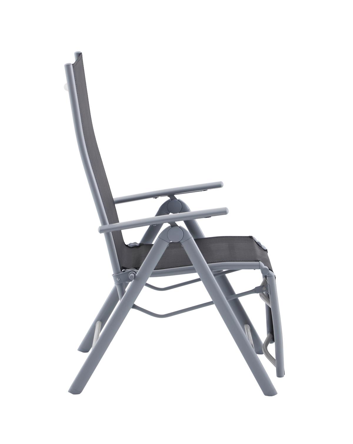 GARTENSESSEL RELAXSESSEL ARIOLA - Schwarz/Grau, MODERN, Kunststoff/Metall (56/112/81cm) - Gardenson