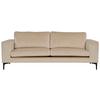 2-Sitzer-Sofa Bolero - Beige/Schwarz, Design, Kunststoff/Textil (215/84/88cm) - Livetastic