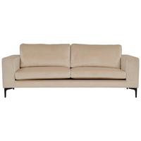 2-Sitzer-Sofa Bolero - Beige/Schwarz, Design, Kunststoff/Textil (215/84/88cm) - Livetastic