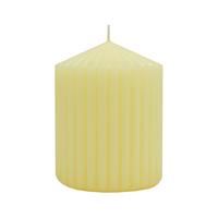 VÁLCOVÁ SVÍČKA LIONA - žlutá, parafín (7/9cm) - Mömax