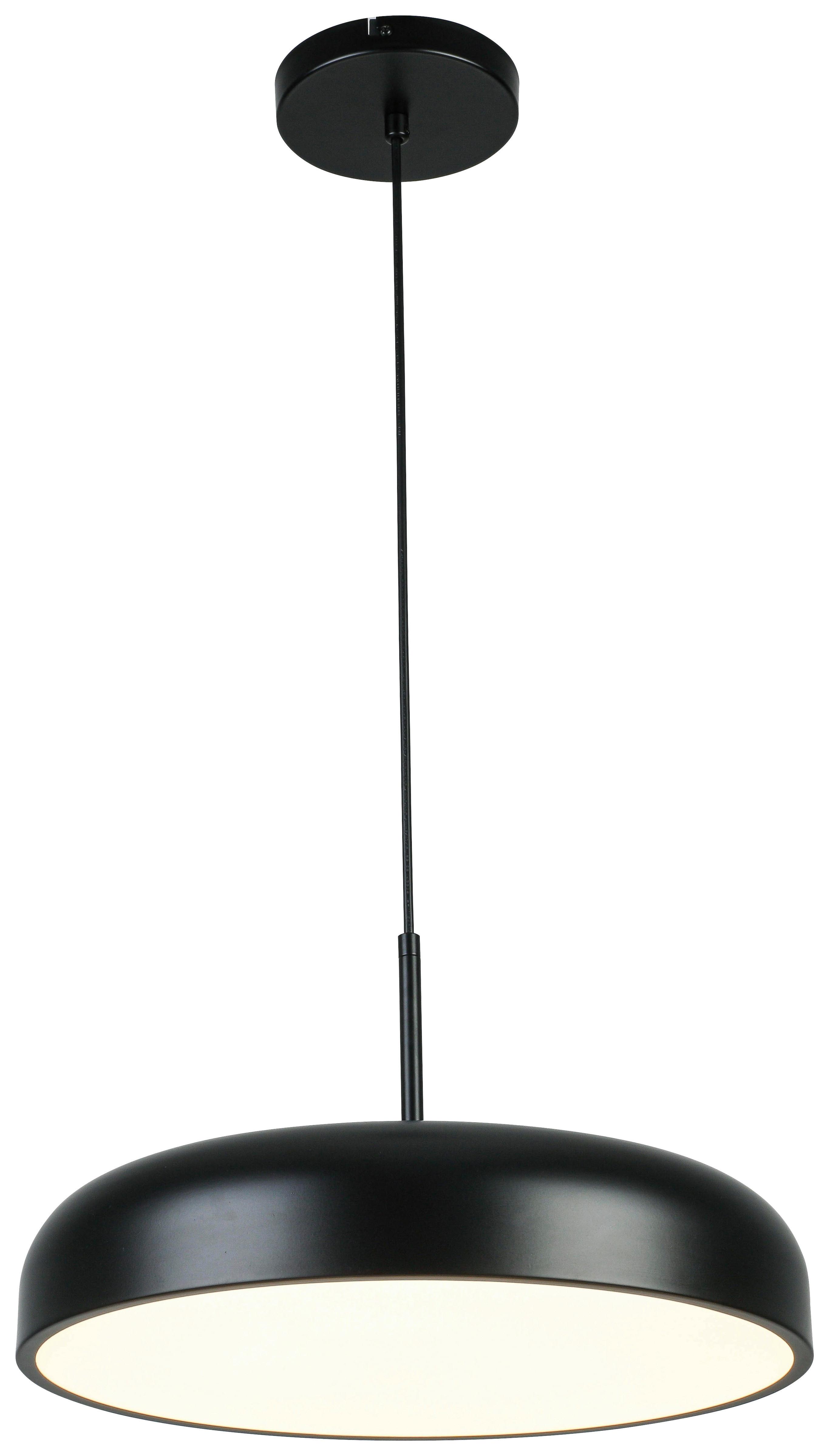 ZÁVESNÉ LED SVIETIDLO MIKE - čierna/biela, Modern, kov/plast (40/130cm) - Mömax