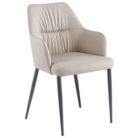 SADA ŽIDLÍ S PODRUČKAMI MERIT 125 - černá/šedohnědá, Moderní, kov/textil (55/88/64cm) - MID.YOU