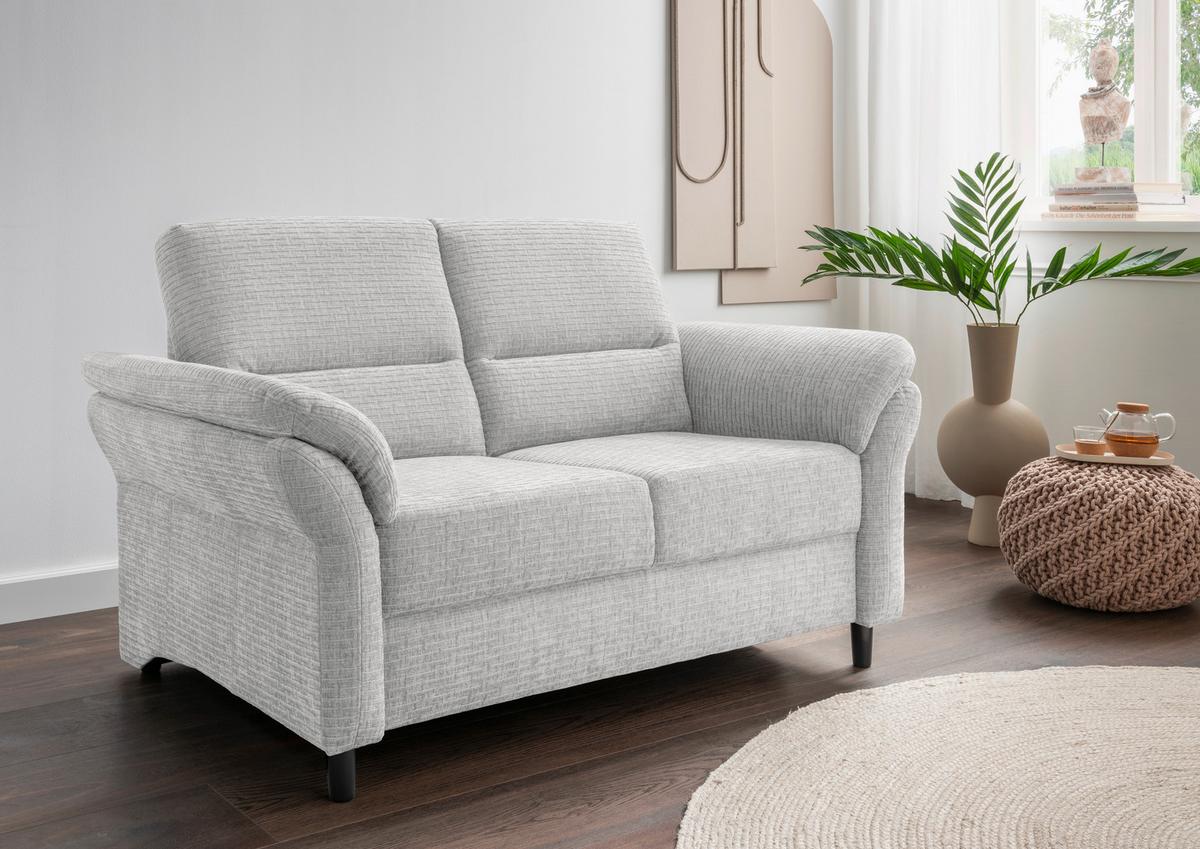 2-Sitzer-Sofa Cavoli, Weiß B: 147 cm - Schwarz/Weiß, MODERN, Textil (147/90/89cm) - Livetastic