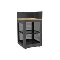 Outdoorküchenregal Eckteil Anthrazit, Stahl - Anthrazit, Basics, Metall (60/110/60cm) - Gardenson