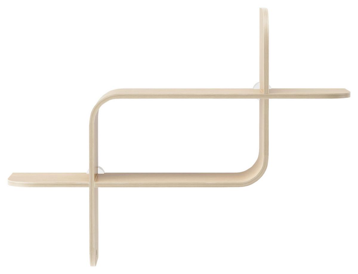 NÁSTENNÝ REGÁL 1017571-390 - prírodná farba, Design, drevo (15,2/46,9/52,2cm) - Umbra