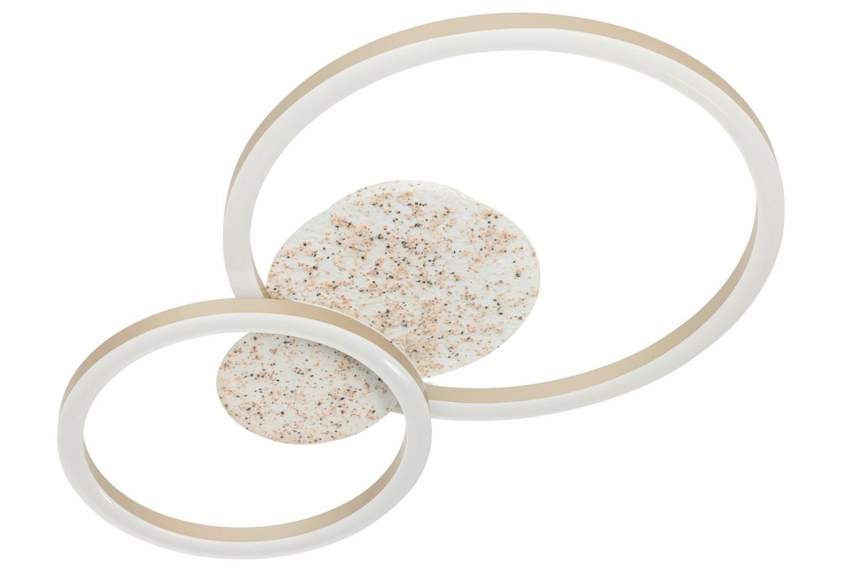 LED-Deckenleuchte, 4000k Charles - Champagner, Basics, Kunststoff/Metall (50/33/6.8cm)