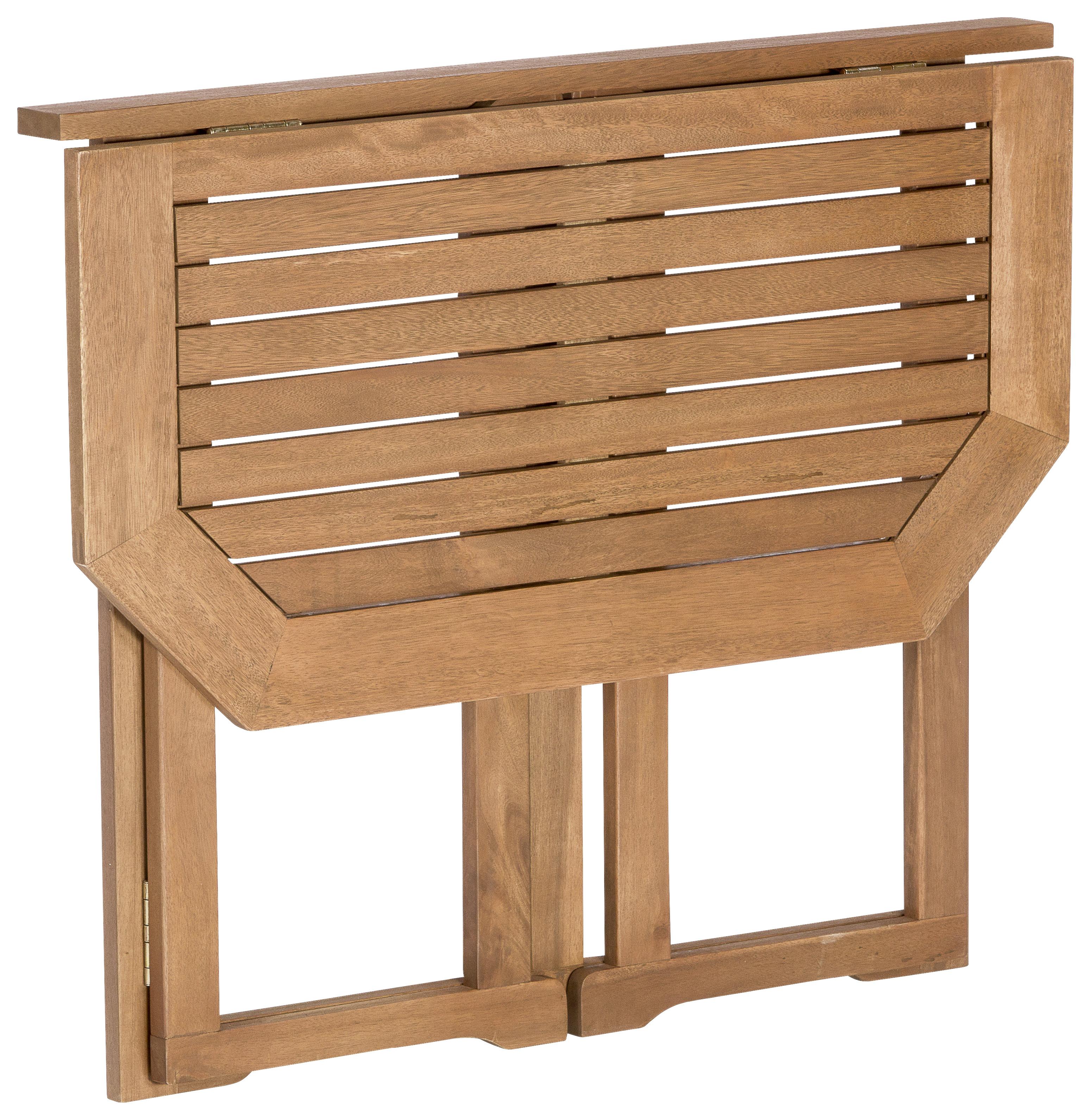 Gartentisch Klappbar Echtholz B: 90 cm - Naturfarben, KONVENTIONELL, Holz (90/74/50cm) - Gardenson