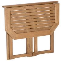Gartentisch klappbar Echtholz B: 90 cm - Naturfarben, KONVENTIONELL, Holz (90/74/50cm) - Gardenson