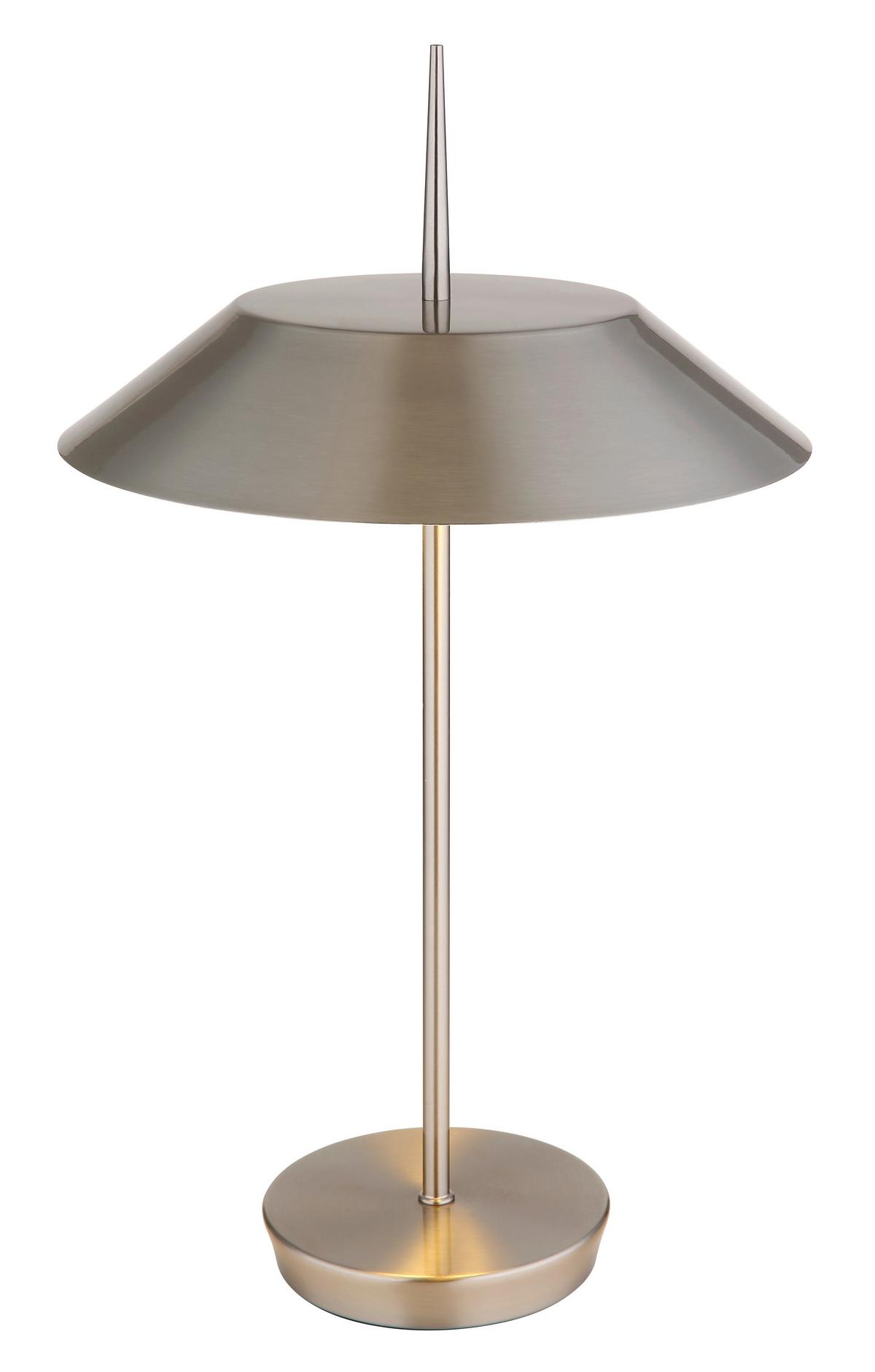 Tischleuchte 21032n - Nickelfarben, Basics, Metall (30/52cm) - Globo