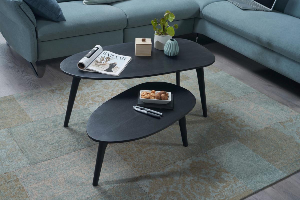 KONFERENČNÝ STOLÍK WL6.725 - čierna, Design, drevo (100/50/42cm) - P & B