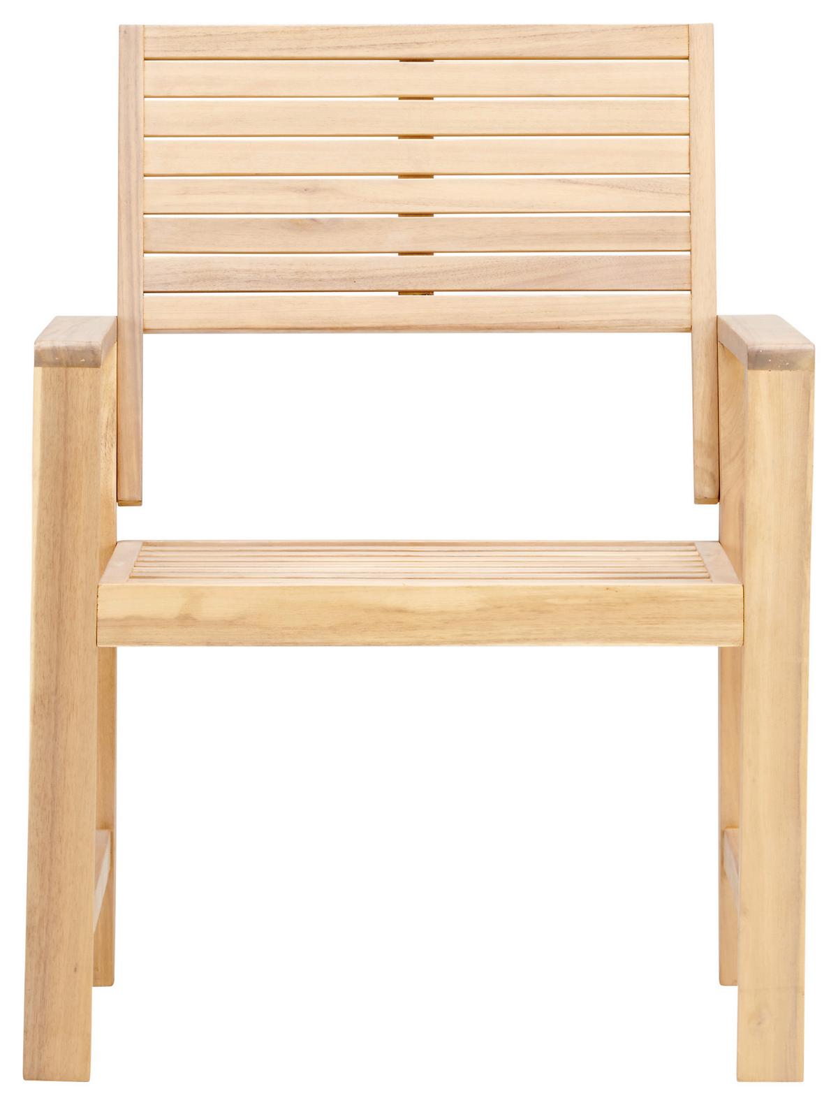 Loungegarnitur 4-Tlg. Bergen Aus Echtholz mit Kissen - Dunkelgrau/Akaziefarben, MODERN, Holz/Textil (73cm) - Beldano