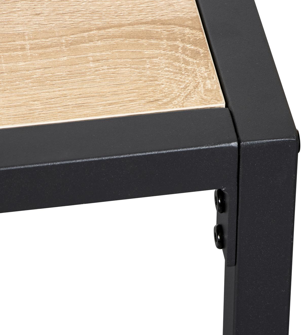 PSACÍ STŮL ARIAN - černá/Sonoma dub, Basics, kov/kompozitní dřevo (120/60/75cm) - Based