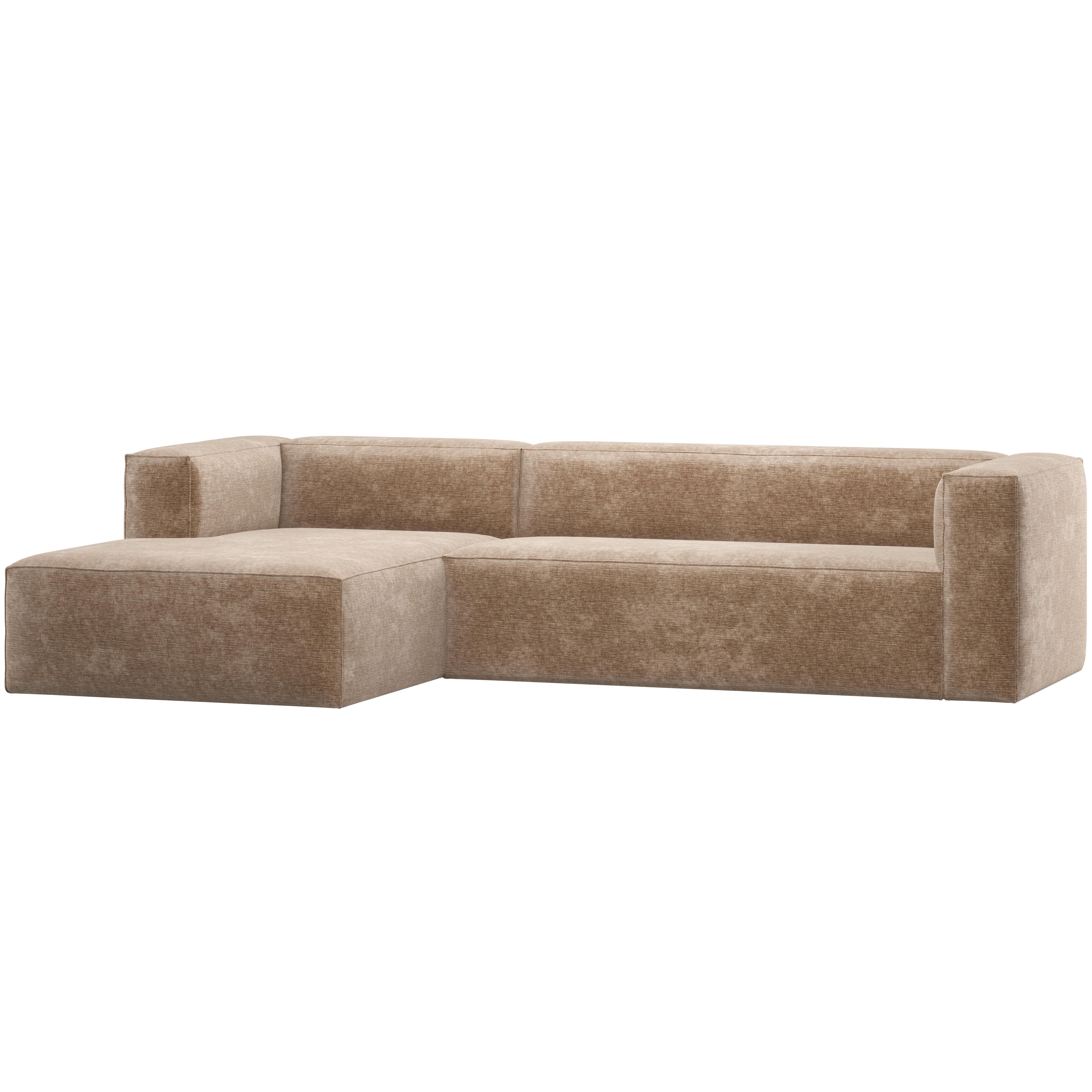 ECKSOFA Bean Taupe 175x305cm - Taupe, MODERN, Textil (175/305cm) - Livetastic