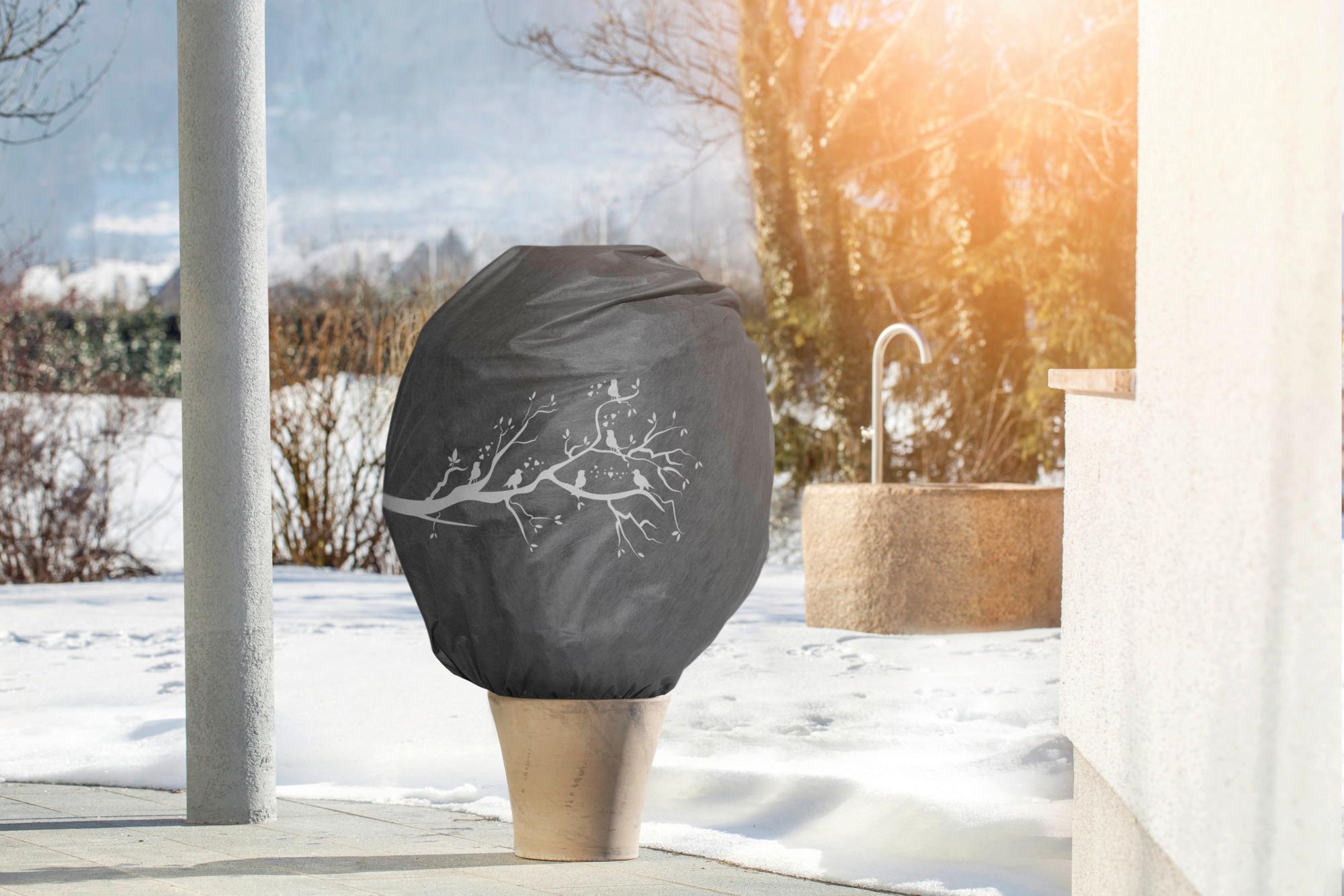 Winterdekorhaube Xl,110x110x50 Cm, Witterungsbeständig - Schwarz, Basics, Kunststoff (110/110/50cm) - Windhager