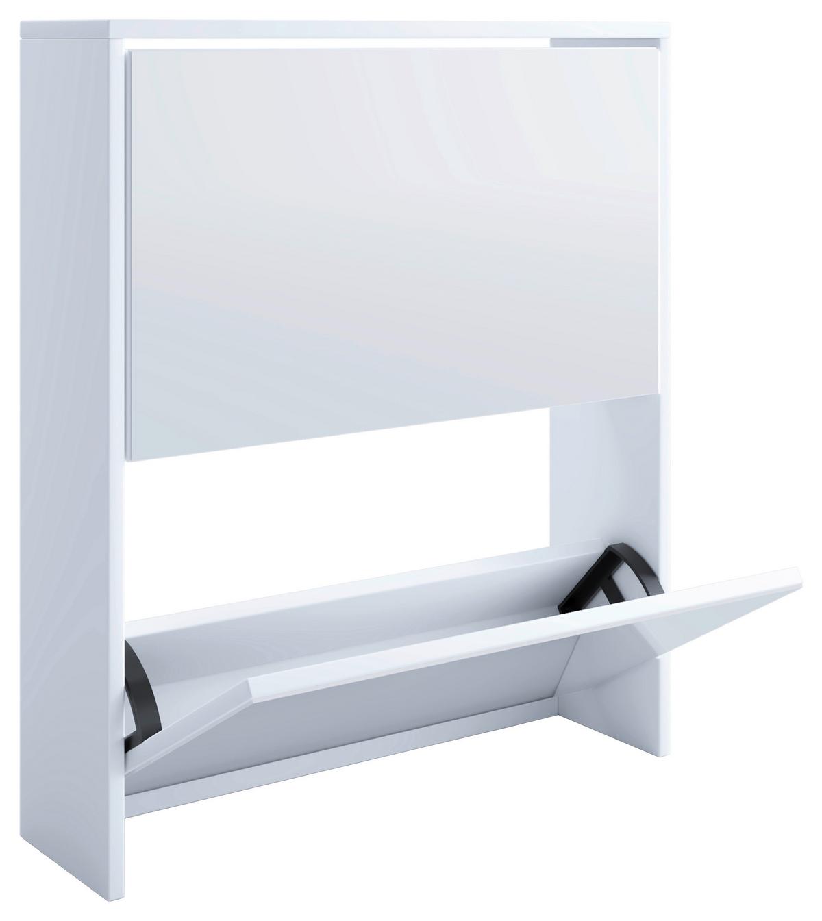 Schuhkipper Stido L Weiß Holz Deko B: 63 Cm - Weiß, KONVENTIONELL, Holzwerkstoff (63/73/17cm) - MID.YOU